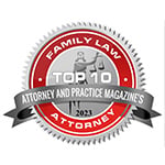 family law top 10 attorney and practice magazine's attorney 2023